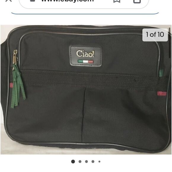 Ciao Lucia Handbags - Ciao italy carry on messenger bag black luggage travel
